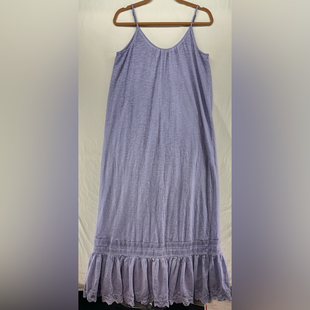 Daily Practice Anthropologie Arlene Maxi Sun Dress Womens M Purple Boho Vacation